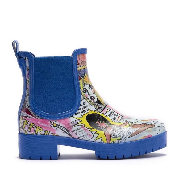 NEW • Jeffrey Campbell • CloudyV Comic Rain Boots - Picture 3 of 8
